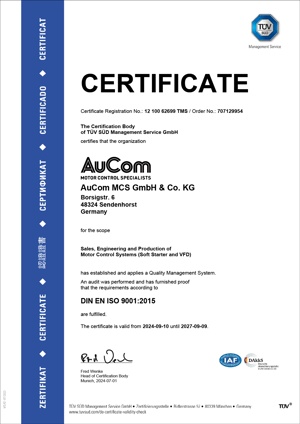 Certificate TÜV-SÜD ISO-9001 V-20240910 en