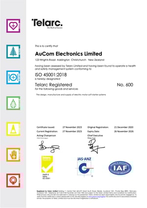 ISO 45001 Certificate
